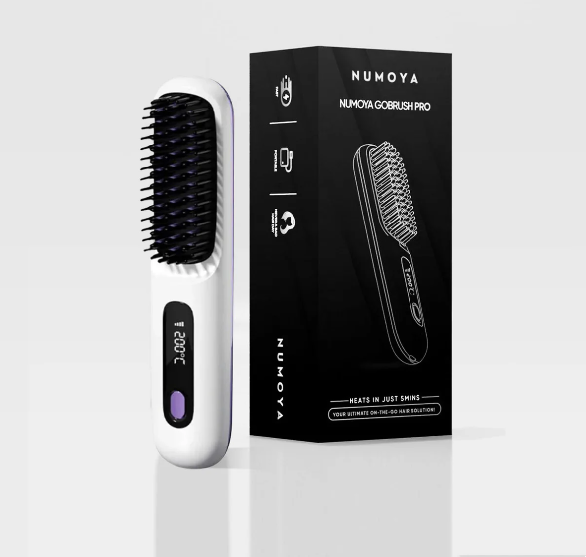 Cepillo para Cabello Alisador portátil